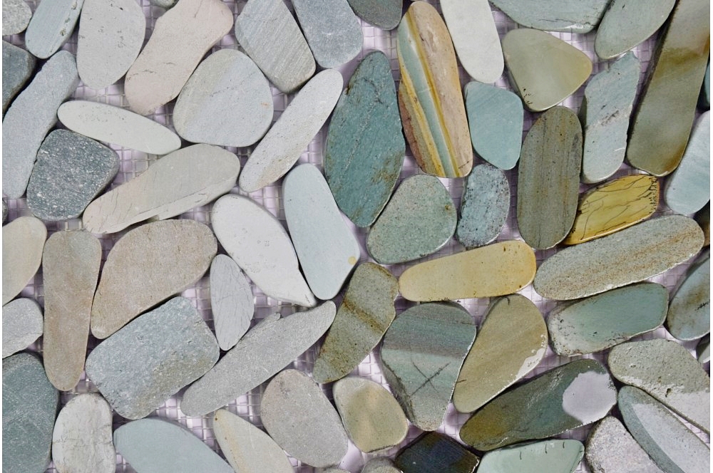 mozaika kamienie cięte zielone